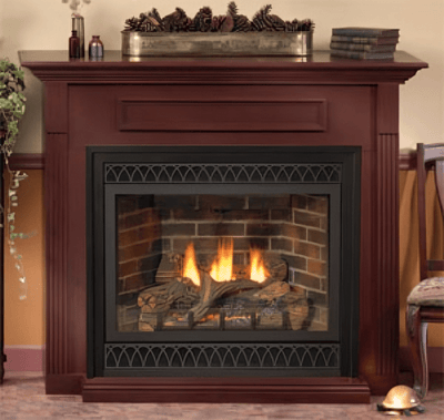 American Hearth 26-inch Cherry Mantel with Base