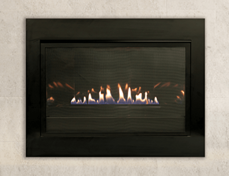 American Hearth 4-Sided Black Metal Surround 