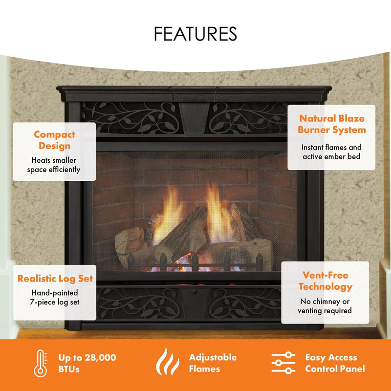 Monessen Symphony 24" Vent Free Gas Fireplace VFC24