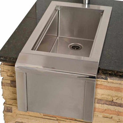 Alfresco 14-Inch Versa Bartender & Sink System With Marine Armour AGBC-14-MAR Flame Authority