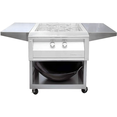 Alfresco 24-Inch Cart For Versa Power Cooker With Marine Armour AXEVP-C-MARINE Flame Authority