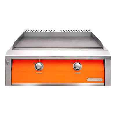 Alfresco 30-Inch Stainless Steel Built-In Gas Griddle Flame Authority