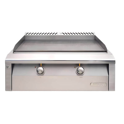 Alfresco 30-Inch Stainless Steel Built-In Gas Griddle With Marine Armour Flame Authority