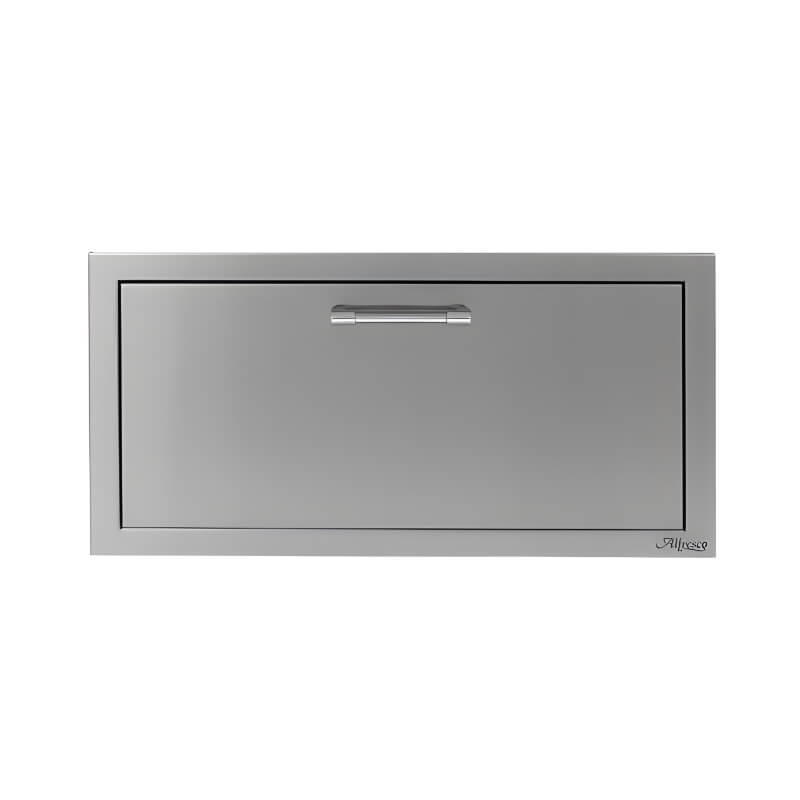 Alfresco 30-Inch Versa Power Stainless Steel Soft-Close Single Drawer Flame Authority