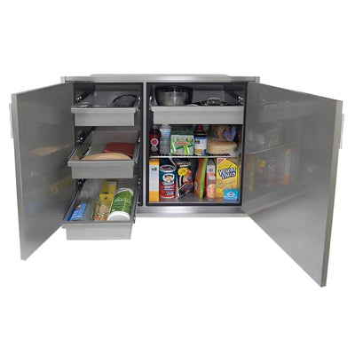 Alfresco 42 X 33-Inch High Profile Sealed Dry Storage Pantry - AXEDSP-42H Flame Authority