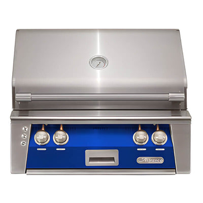 Alfresco ALXE 30-Inch Built-In Grill With Sear Zone And Rotisserie Flame Authority