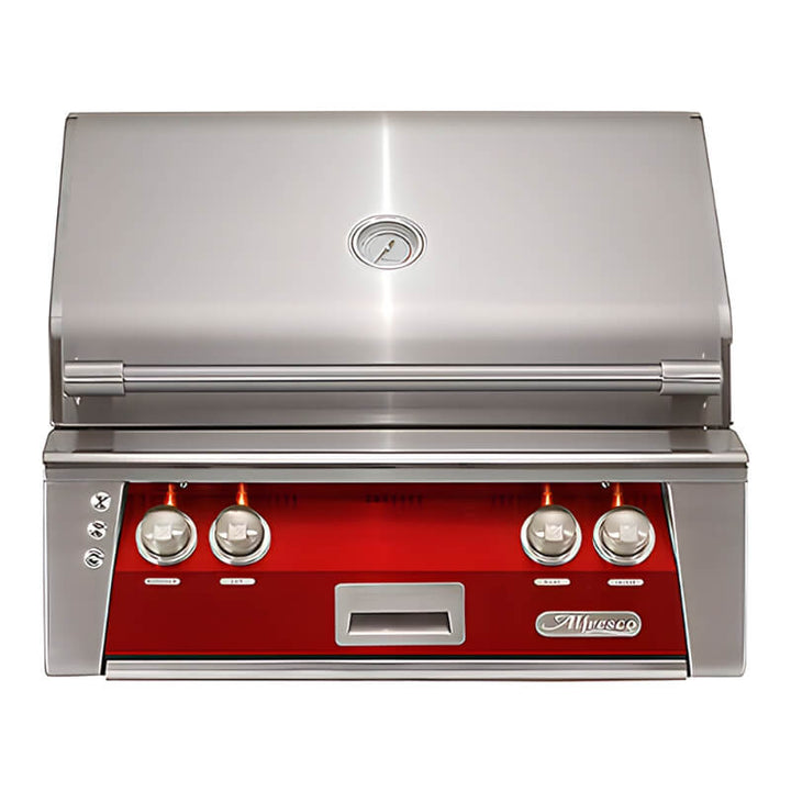 Alfresco ALXE 30-Inch Built-In Grill With Sear Zone And Rotisserie Flame Authority