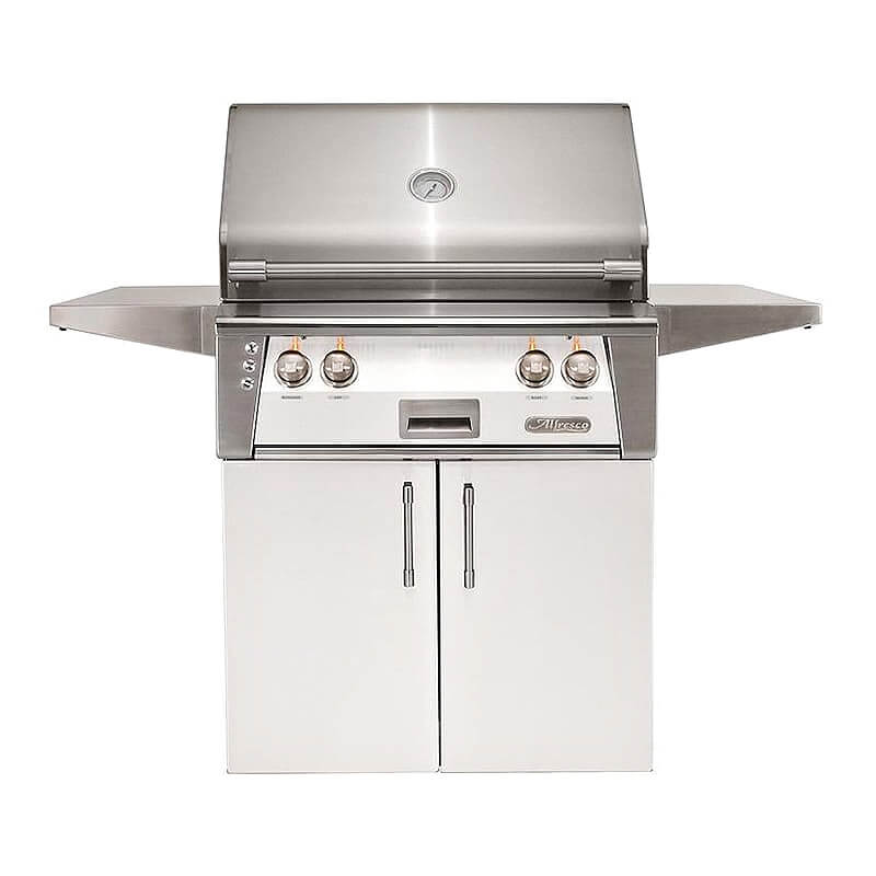 Alfresco ALXE 30-Inch Freestanding Gas Grill with Rotisserie Flame Authority