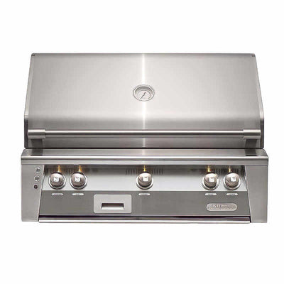 Alfresco ALXE 36-Inch Built-In Gas Grill With Sear Zone And Rotisserie Flame Authority