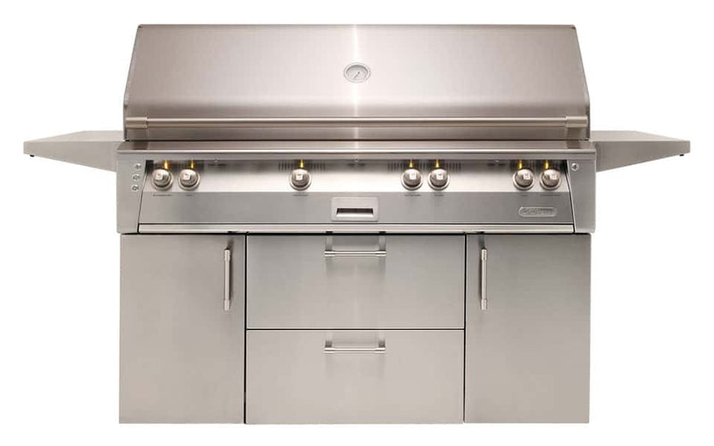 Alfresco ALXE 56-Inch Freestanding Gas All Grill With Sear Zone And Rotisserie ALXE-56BFGC