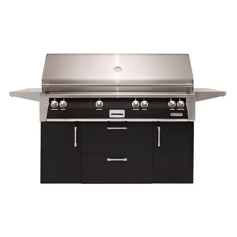 Alfresco ALXE 56-Inch Freestanding Gas All Grill With Sear Zone And Rotisserie Flame Authority