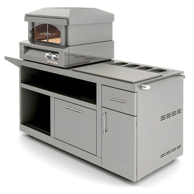 Alfresco Deluxe Pizza Oven Prep Cart – AXE-PZA-PPC Flame Authority