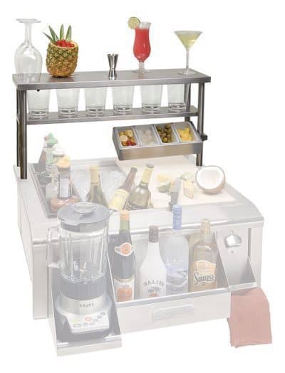 Alfresco Serving Shelf With Light Accessory For 30-Inch Apron Sink HS-30 BBQ Island Components HS-30 Flame Authority