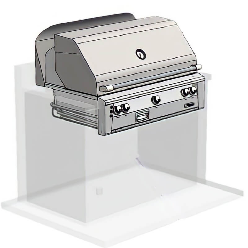 Alfresco Wind Guard For 36 Inch Built-In Grill - AWS-36 Flame Authority