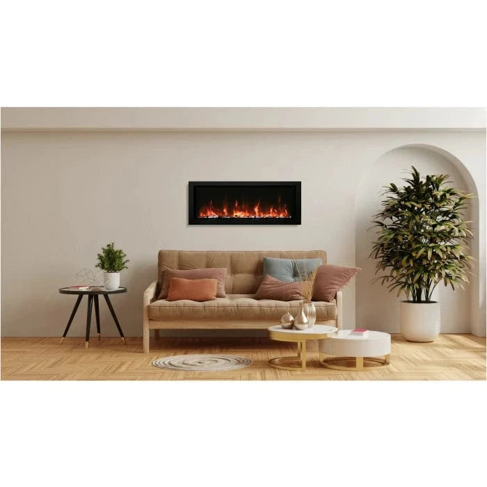 Amantii 40" Panorama BI Slim Lumina Smart Electric Fireplace Fireplaces BI-40-SLIM-OD-LUMINA Flame Authority