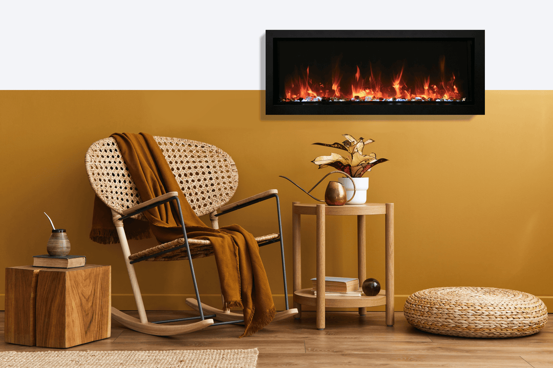 Amantii 50" Panorama BI Extra Slim Smart Electric Fireplace Fireplaces BI-50-XTRASLIM-LUMINA Flame Authority