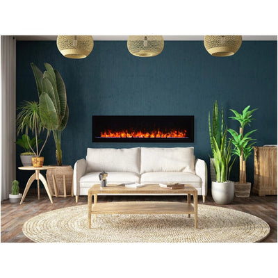 Amantii 60-inch Fire and Ice Evolution Linear Fireplace EVO6020 Fireplaces EVO6020 Flame Authority