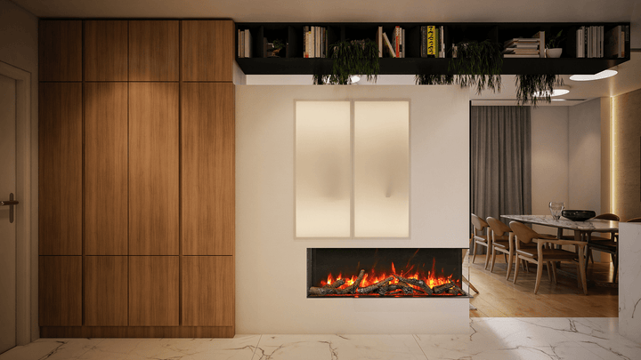 Amantii 72" True View Slim Smart Electric Fireplace 72-TRV-SLIM-LUMINA Fireplaces 72-TRV-SLIM-LUMINA Flame Authority