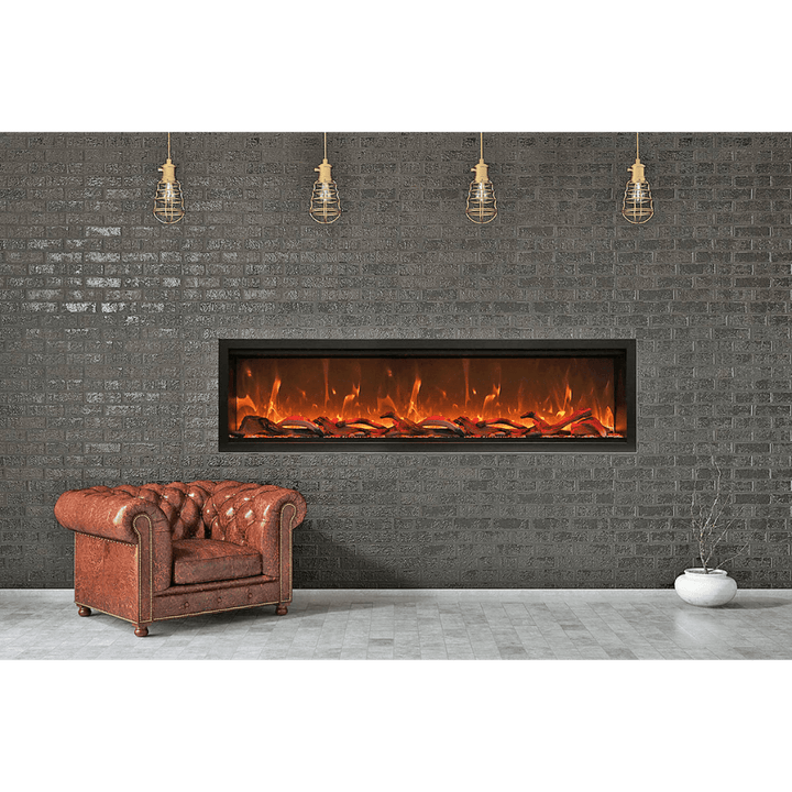Amantii 74 inch Symmetry Lumina Electric Fireplace SYM-74-XT-LUMINA Fireplaces SYM-74-XT-LUMINA Flame Authority
