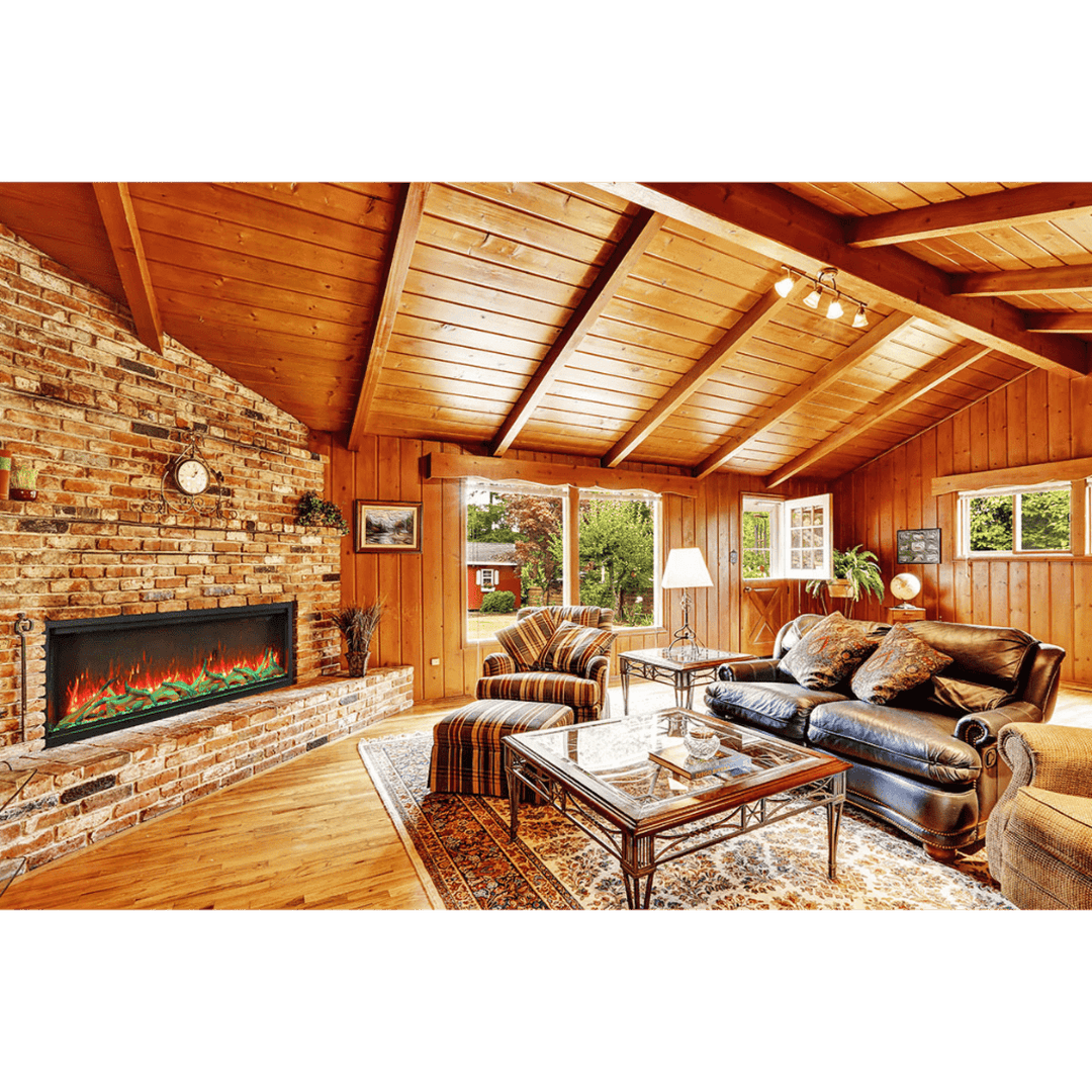 Amantii 74 inch Symmetry Lumina Electric Fireplace SYM-74-XT-LUMINA Fireplaces SYM-74-XT-LUMINA Flame Authority