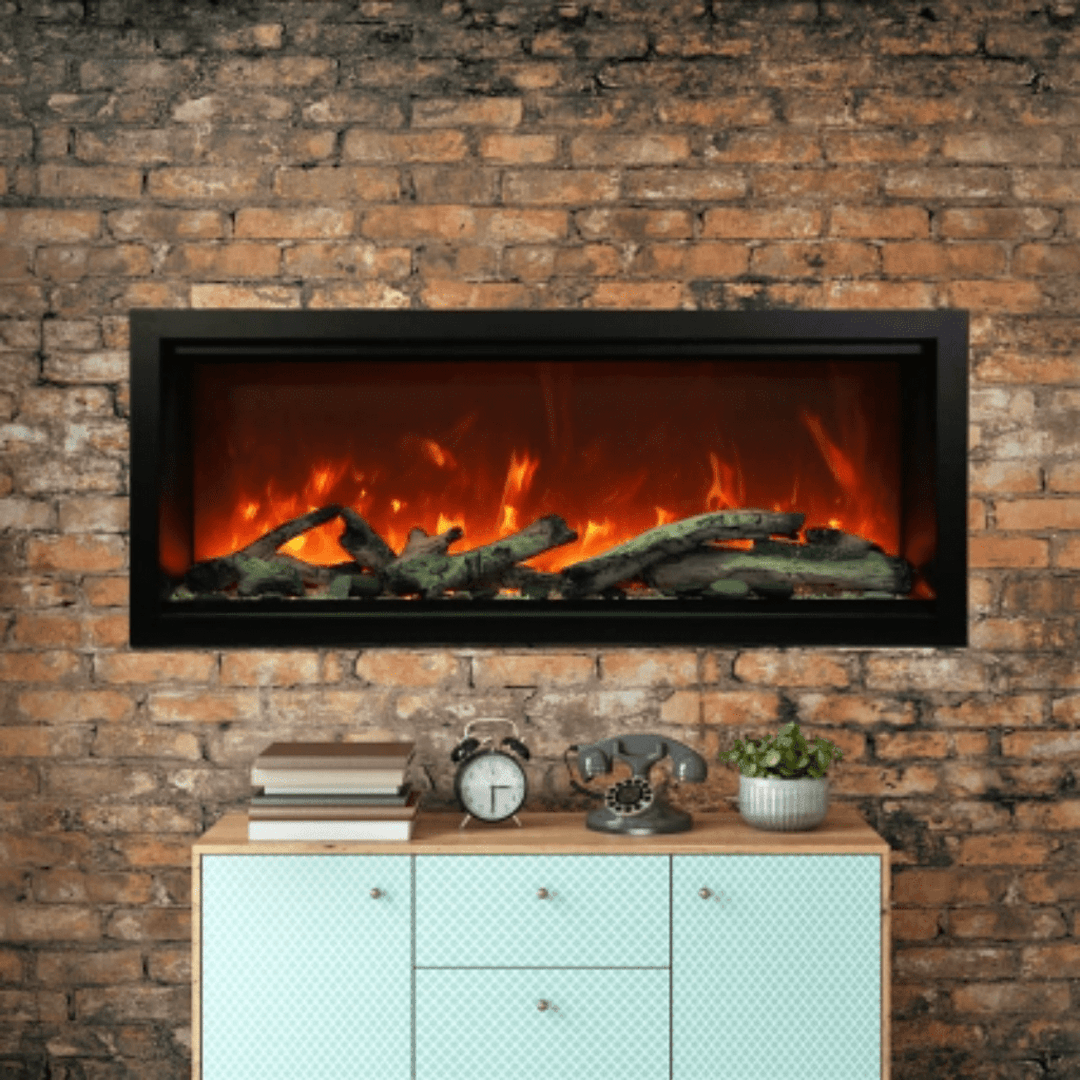 Amantii 74 inch Symmetry Lumina Electric Fireplace SYM-74-XT-LUMINA Fireplaces SYM-74-XT-LUMINA Flame Authority