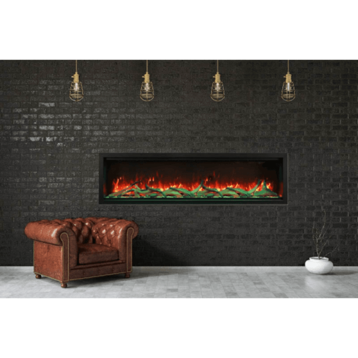Amantii 74 inch Symmetry Lumina Electric Fireplace SYM-74-XT-LUMINA Fireplaces SYM-74-XT-LUMINA Flame Authority
