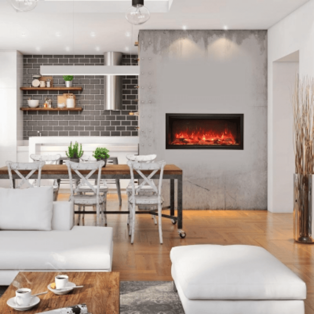 Amantii 74 inch Symmetry Lumina Electric Fireplace SYM-74-XT-LUMINA Fireplaces SYM-74-XT-LUMINA Flame Authority