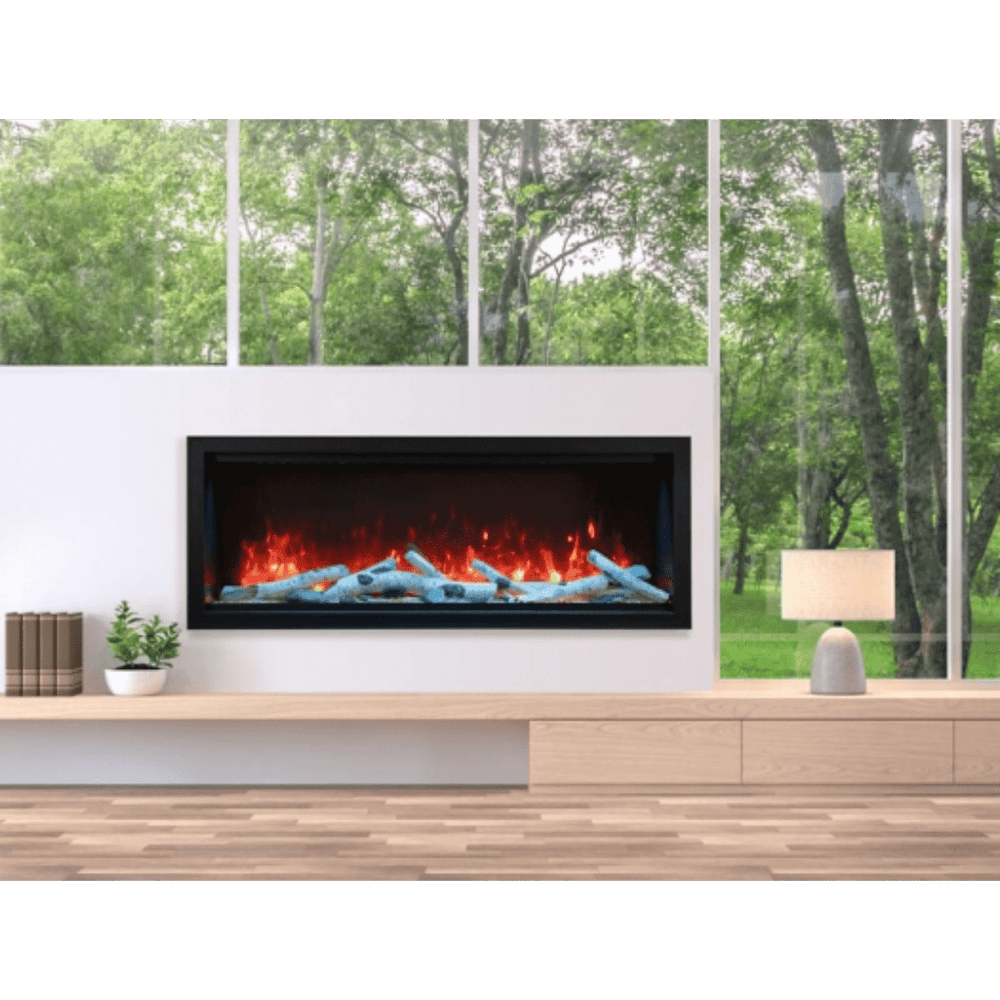 Amantii 74 inch Symmetry Lumina Electric Fireplace SYM-74-XT-LUMINA Fireplaces SYM-74-XT-LUMINA Flame Authority