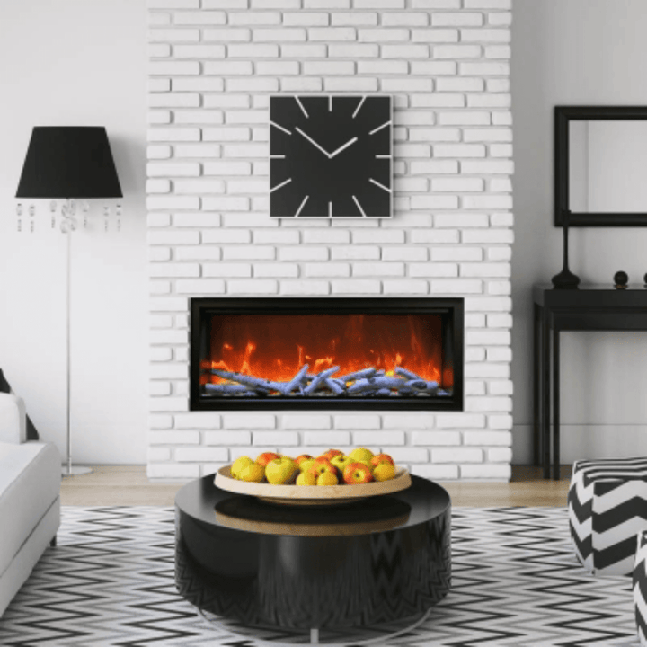Amantii 74 inch Symmetry Lumina Electric Fireplace SYM-74-XT-LUMINA Fireplaces SYM-74-XT-LUMINA Flame Authority
