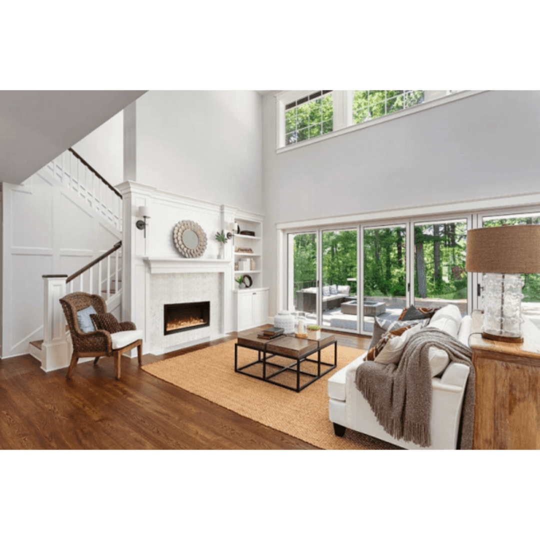 Amantii 74 inch Symmetry Lumina Electric Fireplace SYM-74-XT-LUMINA Fireplaces SYM-74-XT-LUMINA Flame Authority