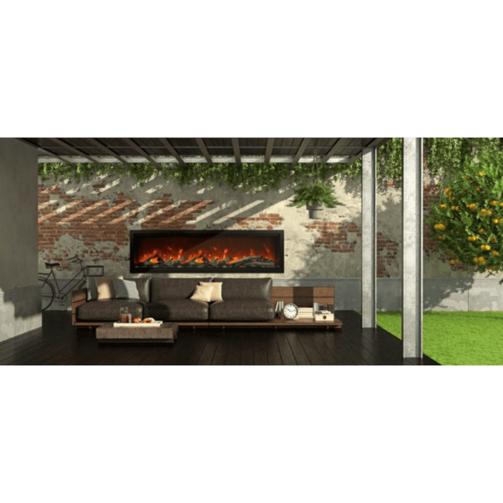 Amantii 74 inch Symmetry Lumina Electric Fireplace SYM-74-XT-LUMINA Fireplaces SYM-74-XT-LUMINA Flame Authority