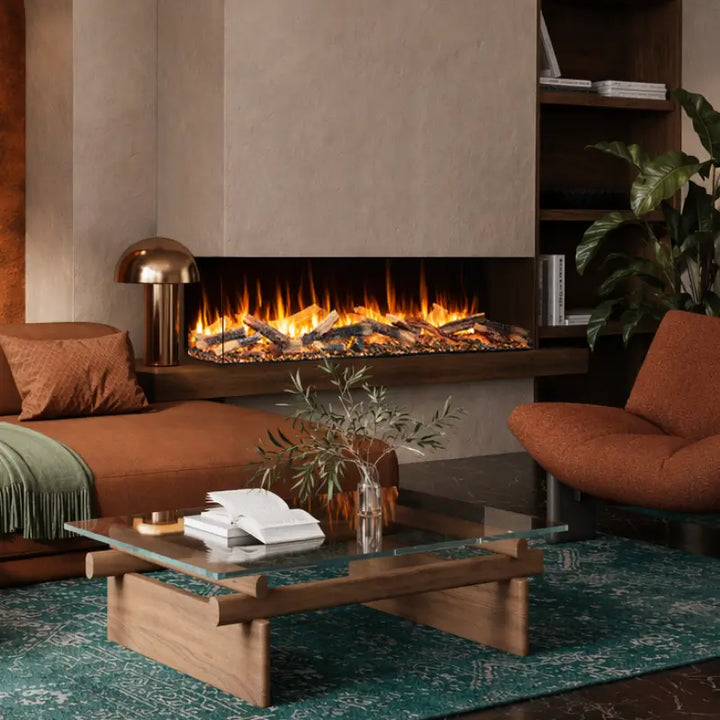 Amantii Fire & Ice LumaForest LF48 48" 3-Sided Smart Electric Fireplace Fireplaces LF48 Flame Authority