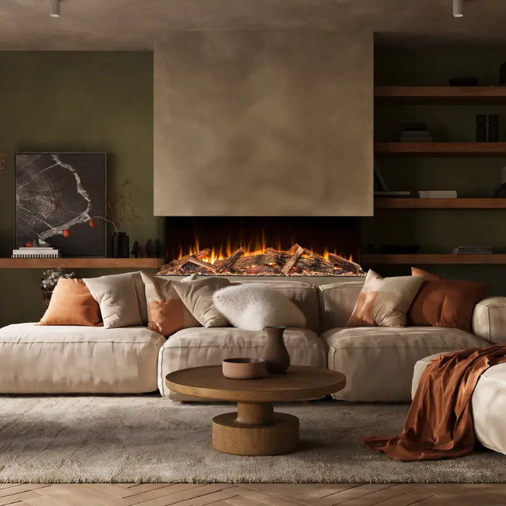 Amantii Fire & Ice LumaForest LF48 48" 3-Sided Smart Electric Fireplace Fireplaces LF48 Flame Authority