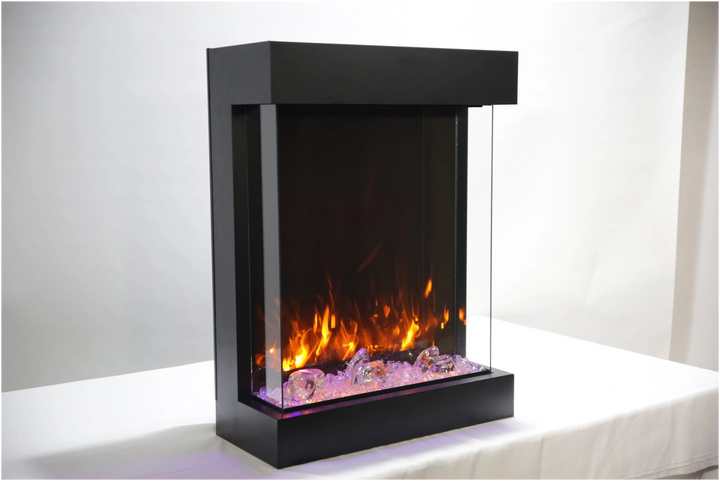 Amantii Lumina Smart Cube Electric Fireplace CUBE-2025WM-LUMINA Flame Authority