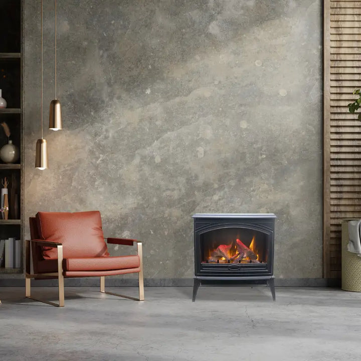 Amantii Lynwood E50-HO 50 cm Freestanding Cast Iron Electric Stove Fireplace Fireplaces E50-HO Flame Authority