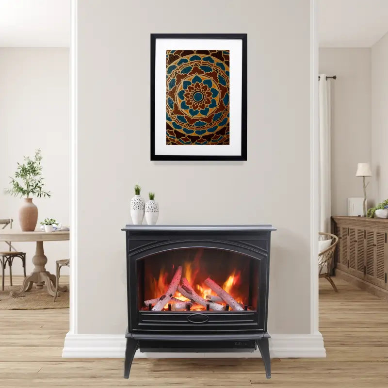 Amantii Lynwood E50-HO 50 cm Freestanding Cast Iron Electric Stove Fireplace Fireplaces E50-HO Flame Authority