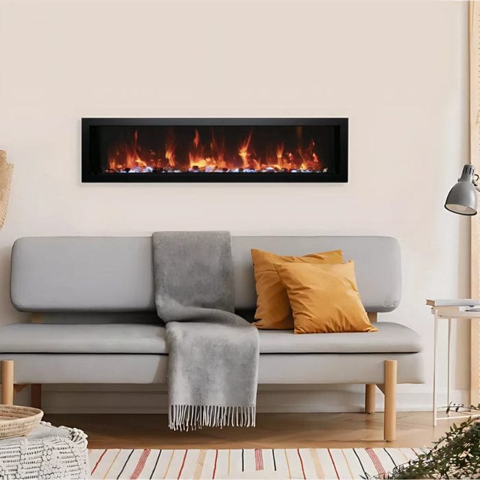 Amantii Non Smart Symmetry Series Xtra Slim Electric Fireplace WM-50-XS WM-50-XS Flame Authority