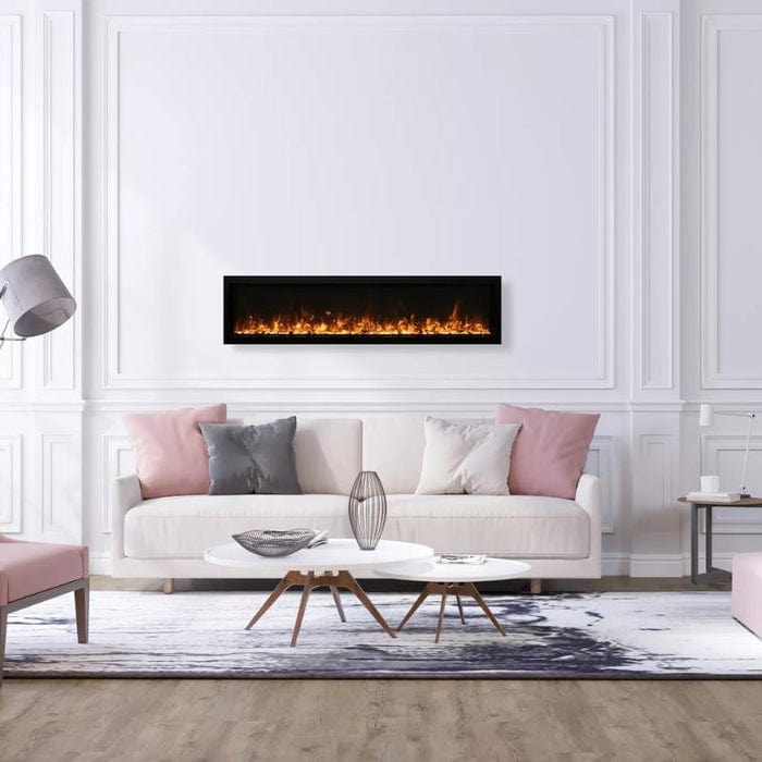 Amantii Non Smart Symmetry Series Xtra Slim Electric Fireplace WM-55-XS WM-55-XS Flame Authority