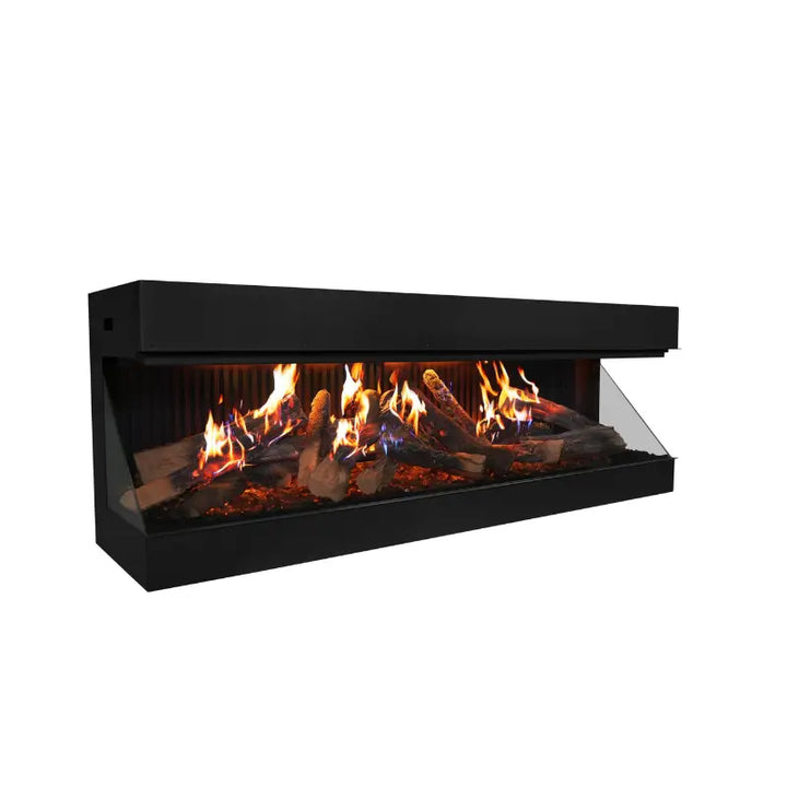 Amantii Signature MultiView Holo 55" Smart 3-Sided Built-In Electric Fireplace with WiFi & Holographic Flames Fireplaces MULTIVIEW-HOLO-55-SIG Flame Authority