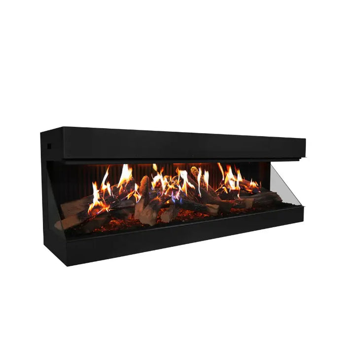 Amantii Signature MultiView Holo 55" Smart 3-Sided Built-In Electric Fireplace with WiFi & Holographic Flames Fireplaces MULTIVIEW-HOLO-55-SIG Flame Authority