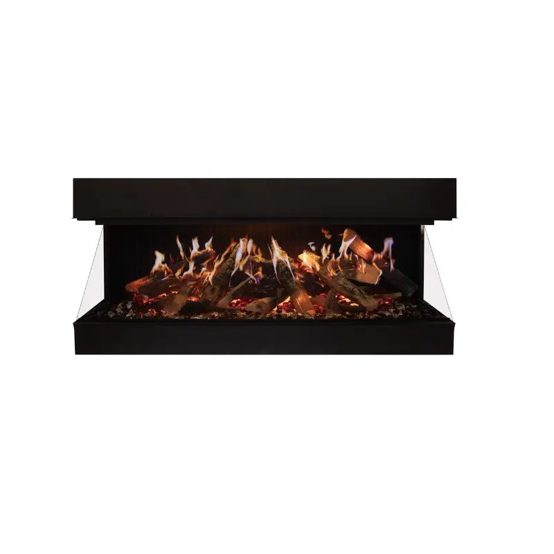 Amantii Signature MultiView Holo 55" Smart 3-Sided Built-In Electric Fireplace with WiFi & Holographic Flames Fireplaces MULTIVIEW-HOLO-55-SIG Flame Authority