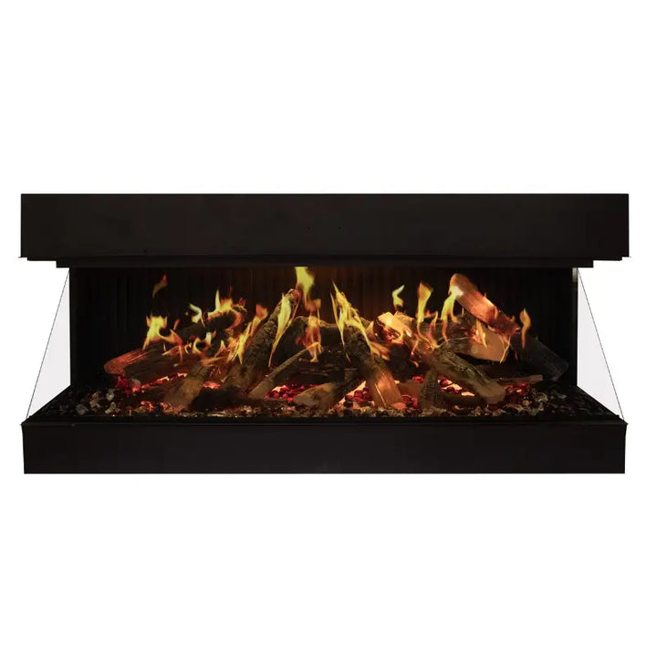 Amantii Signature MultiView Holo 75" Smart 3-Sided Built-In Electric Fireplace with WiFi & Holographic Flames Fireplaces MULTIVIEW-HOLO-75-SIG Flame Authority