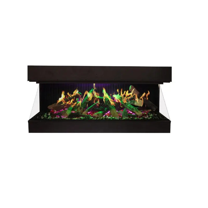 Amantii Signature MultiView Holo 75" Smart 3-Sided Built-In Electric Fireplace with WiFi & Holographic Flames Fireplaces MULTIVIEW-HOLO-75-SIG Flame Authority