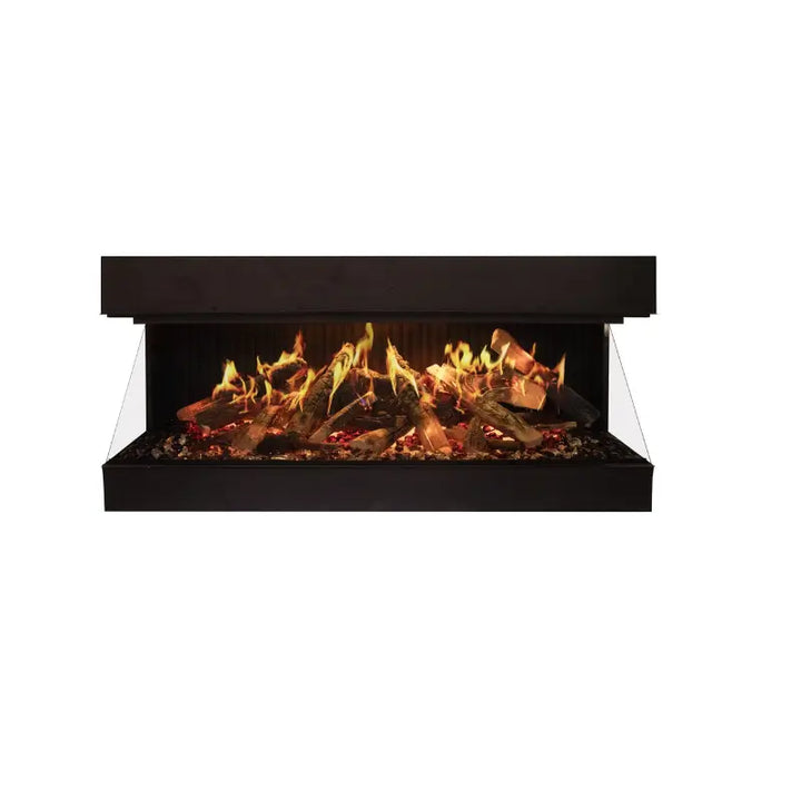 Amantii Signature MultiView Holo 75" Smart 3-Sided Built-In Electric Fireplace with WiFi & Holographic Flames Fireplaces MULTIVIEW-HOLO-75-SIG Flame Authority
