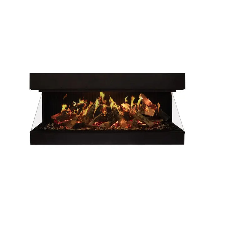 Amantii Signature MultiView Holo 75" Smart 3-Sided Built-In Electric Fireplace with WiFi & Holographic Flames Fireplaces MULTIVIEW-HOLO-75-SIG Flame Authority
