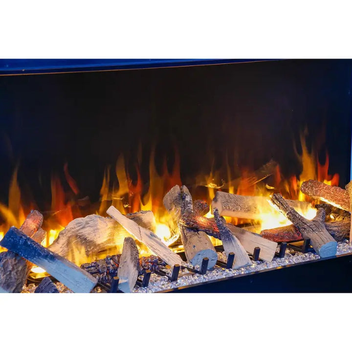 Amantii Signature Tru-View 55-Inch 3-Sided Built-In Electric-Vapour Fireplace with WiFi & Bluetooth for Indoor/Outdoor Use Fireplaces TRV-55-SIG Flame Authority