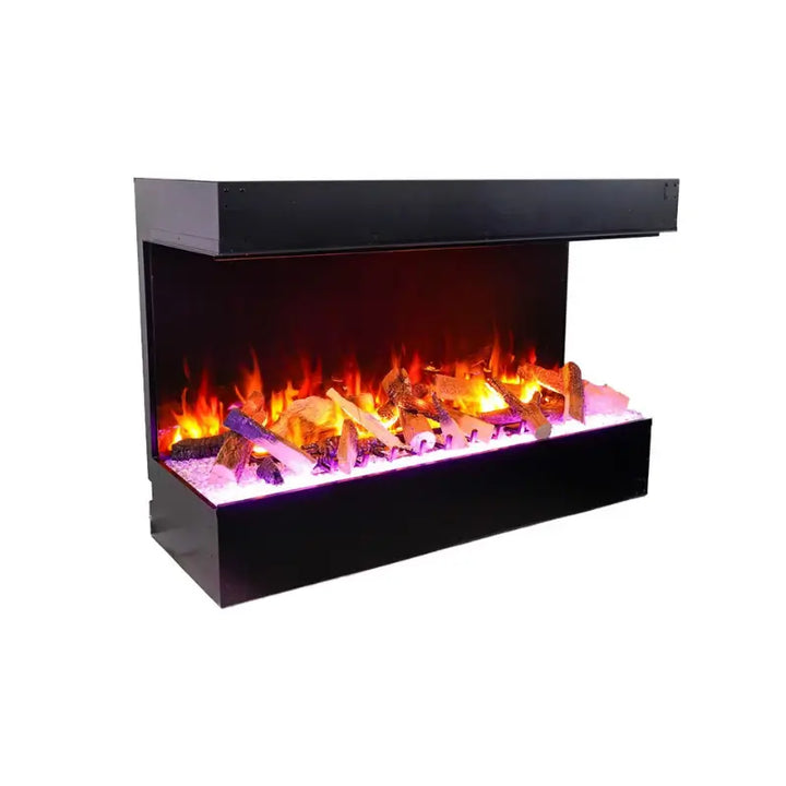 Amantii Signature Tru-View 75-Inch 3-Sided Built-In Hybrid Electric-Vapour Fireplace with Optimyst®, WiFi & Bluetooth Fireplaces TRV-75-SIG Flame Authority
