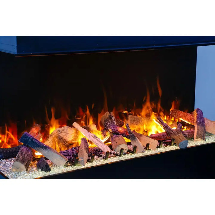 Amantii Signature Tru-View 75-Inch 3-Sided Built-In Hybrid Electric-Vapour Fireplace with Optimyst®, WiFi & Bluetooth Fireplaces TRV-75-SIG Flame Authority