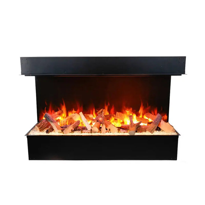 Amantii Signature Tru-View 75-Inch 3-Sided Built-In Hybrid Electric-Vapour Fireplace with Optimyst®, WiFi & Bluetooth Fireplaces TRV-75-SIG Flame Authority