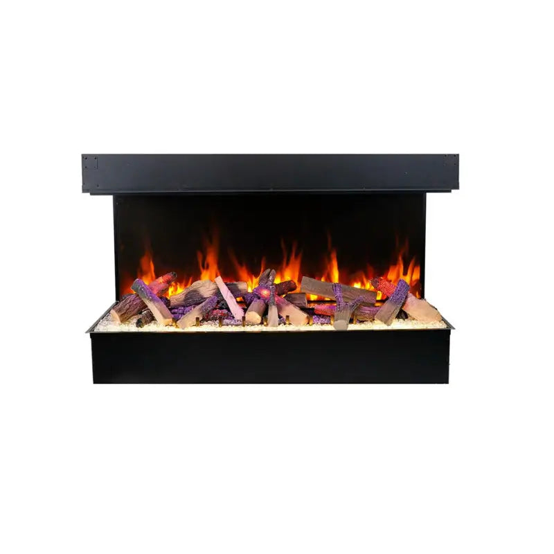 Amantii Signature Tru-View 75-Inch 3-Sided Built-In Hybrid Electric-Vapour Fireplace with Optimyst®, WiFi & Bluetooth Fireplaces TRV-75-SIG Flame Authority